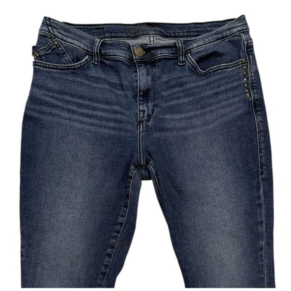 Rock & Republic Womens 14M Denim Jeans Stud Detailing Raw Hem Casual - Picture 2 of 8